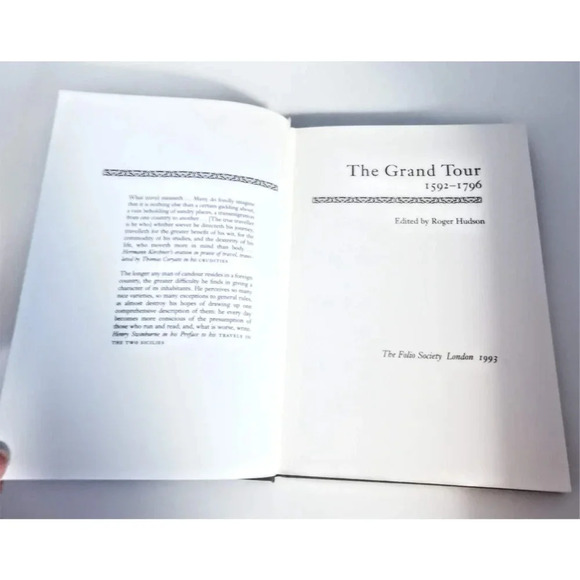 Folio Society Grand Tour Book Roger Hudson 1993 HC Case Fine Binding - Picture 4 of 11